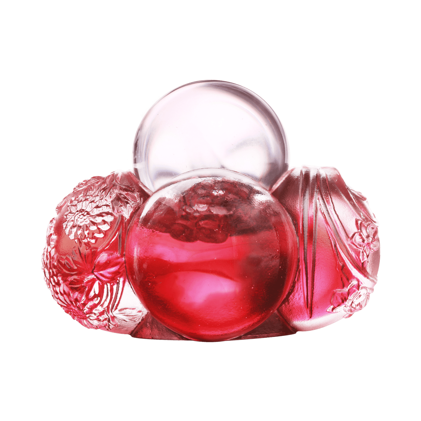 Crystal Paperweight, Feng Shui, As The Good World Turns-Ubiquitous Turning of Ruyi - LIULI Crystal Art