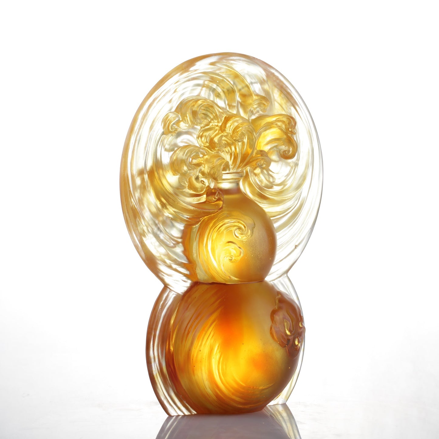 Crystal Sculpture, Hulu Gourd, Fish, Source of Abundance