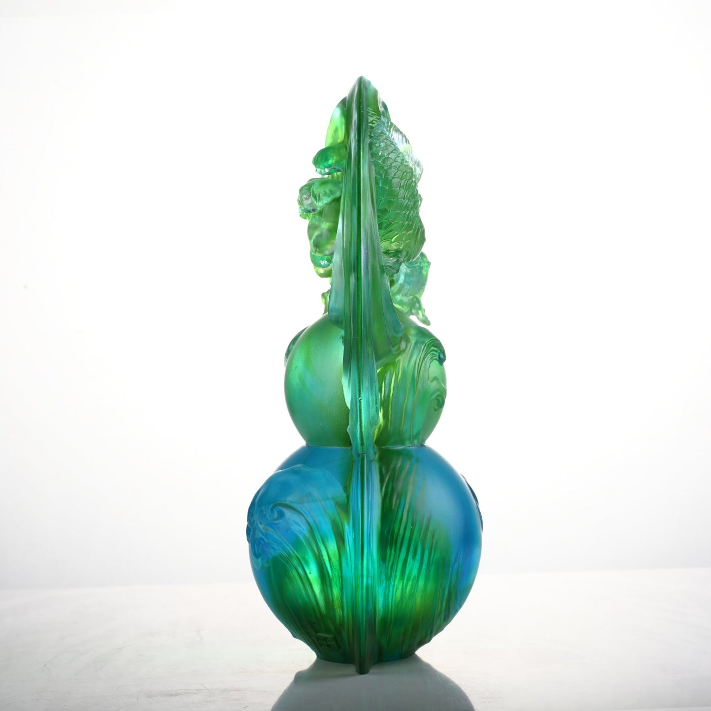 Crystal Sculpture, Hulu Gourd, Fish, Source of Abundance