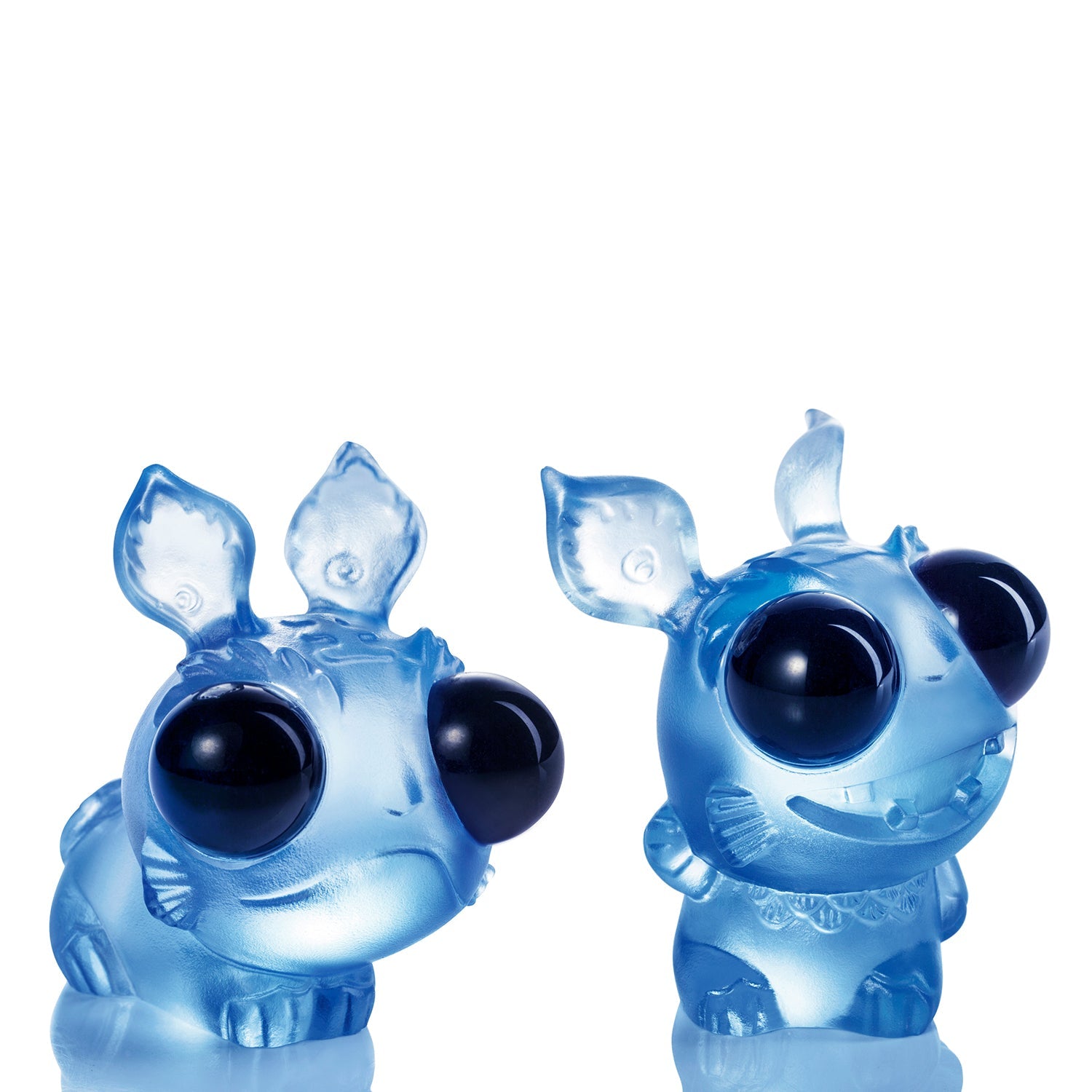 LIULI Chinese Year of the Tiger Crystal Sculpture, One and the Same- Invincible Tiger - LIULI Crystal Art