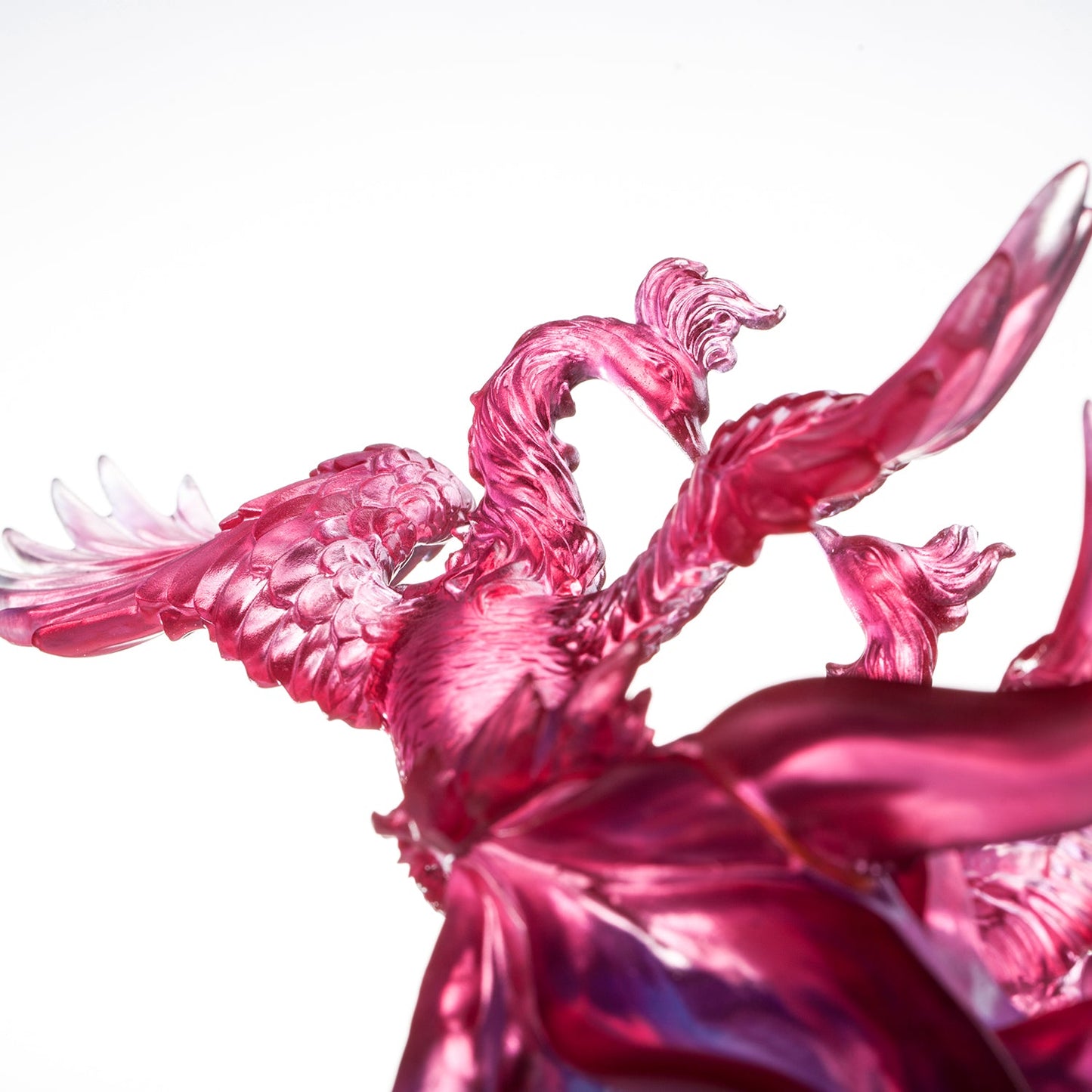 LIULI Crystal Art, Phoenix, Splendor In The Nine Heavens - LIULI Crystal Art
