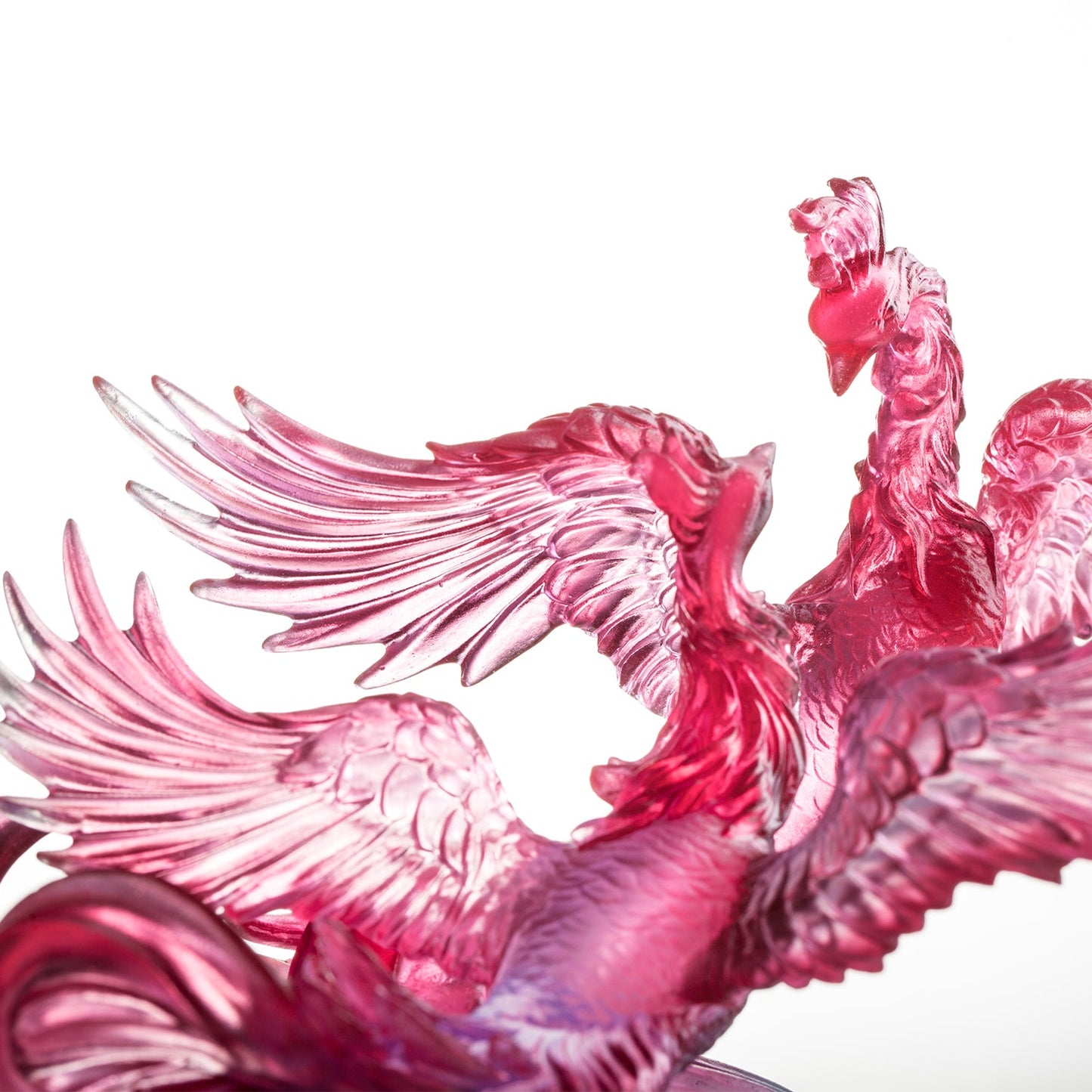 LIULI Crystal Art, Phoenix, Splendor In The Nine Heavens - LIULI Crystal Art