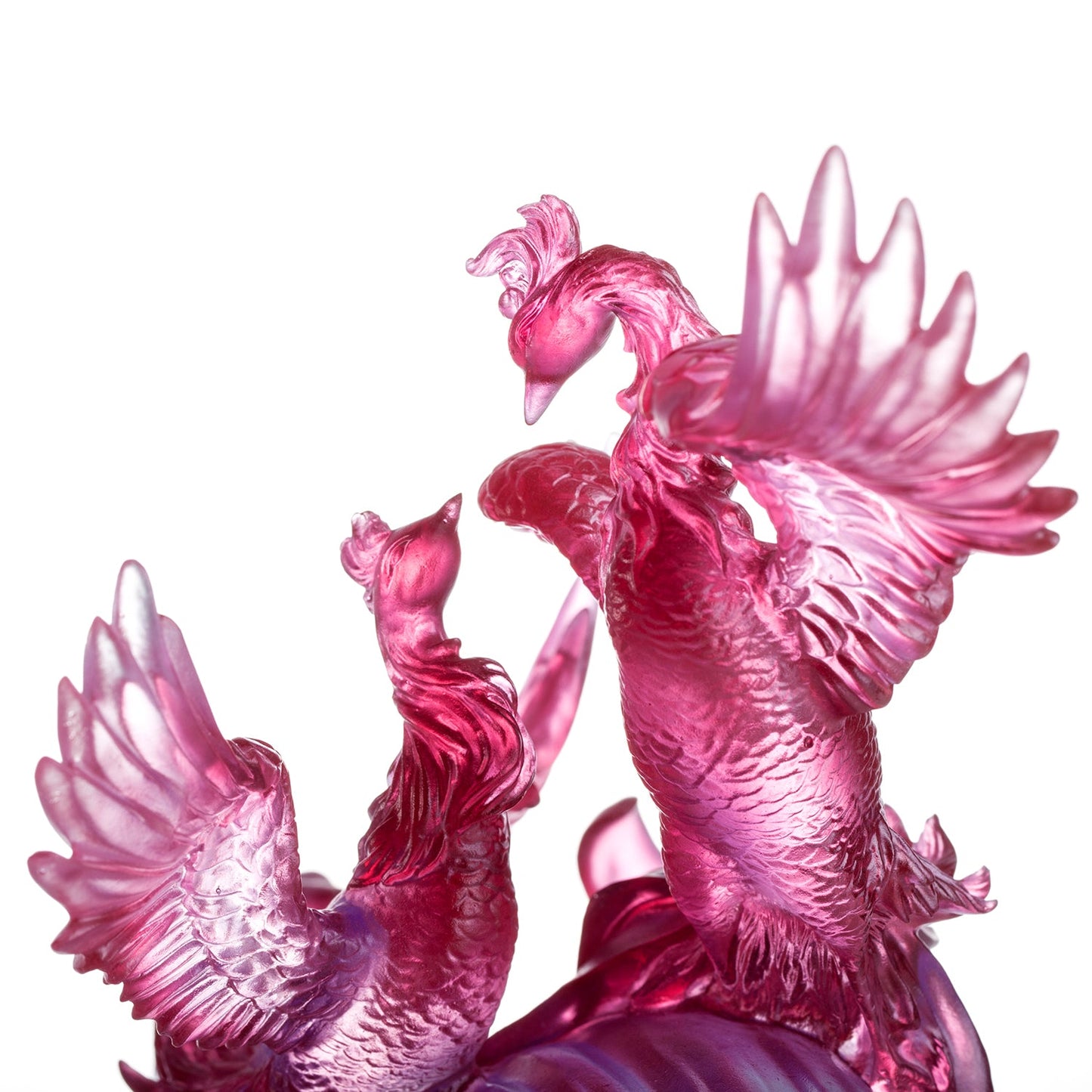 LIULI Crystal Art, Phoenix, Splendor In The Nine Heavens - LIULI Crystal Art