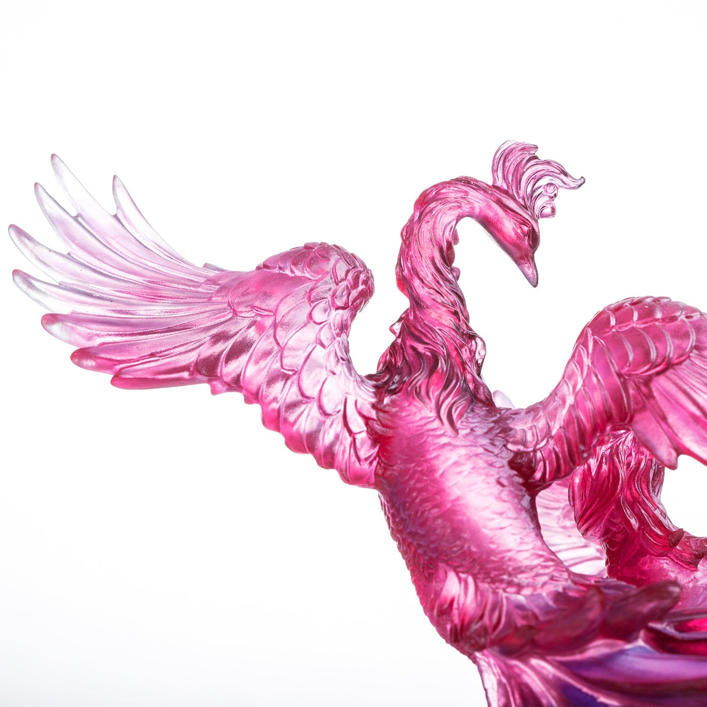 LIULI Crystal Art, Phoenix, Splendor In The Nine Heavens - LIULI Crystal Art