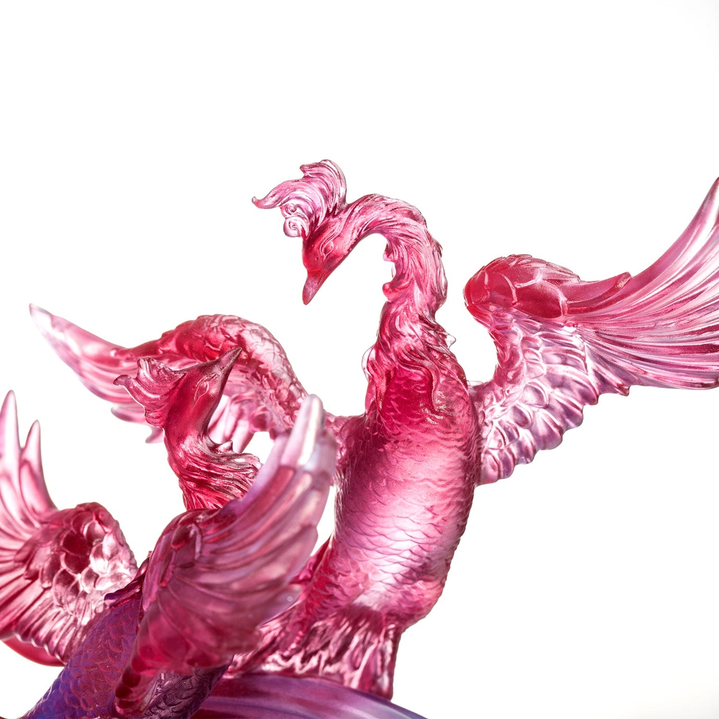 LIULI Crystal Art, Phoenix, Splendor In The Nine Heavens - LIULI Crystal Art