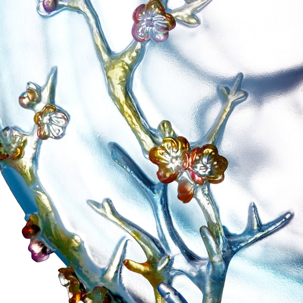 LIULI Crystal Deer Statue Song of Triumph - LIULI Crystal Art