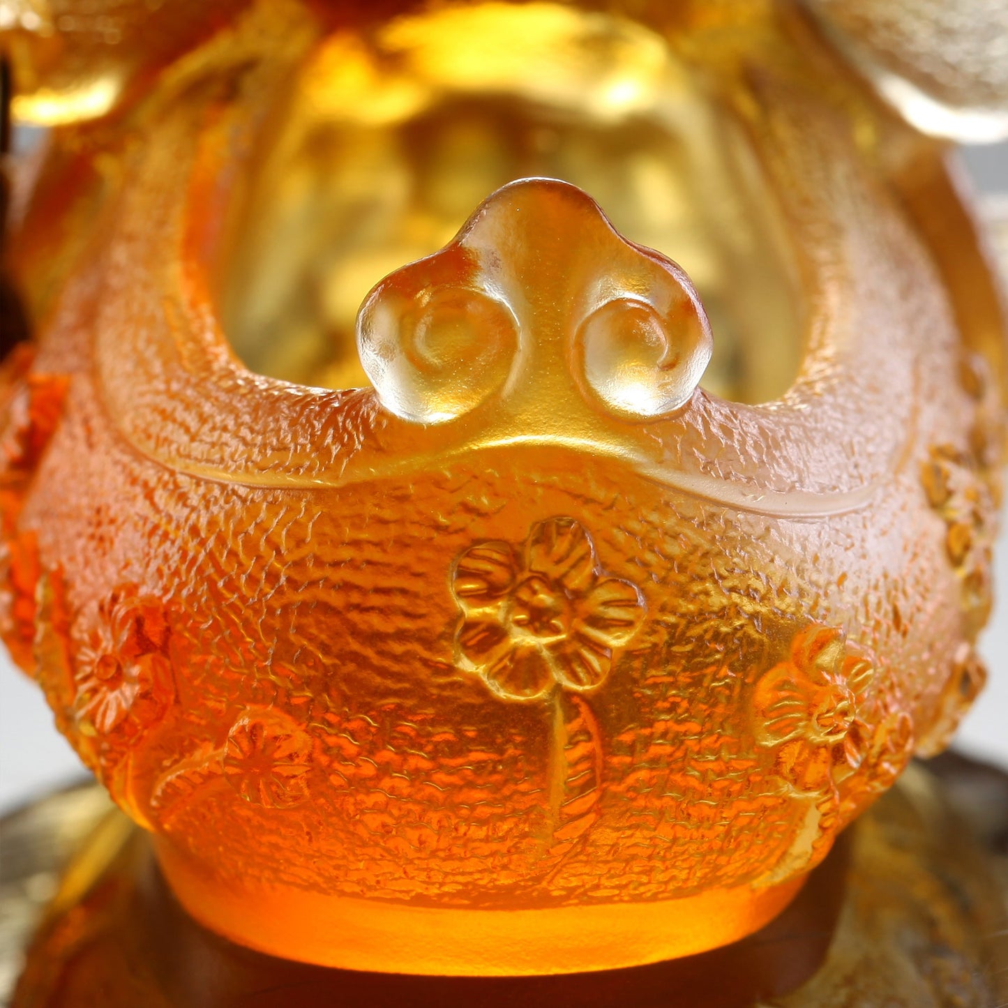 LIULI Crystal Tiger, Chinese Zodiac, Tiger Cub King