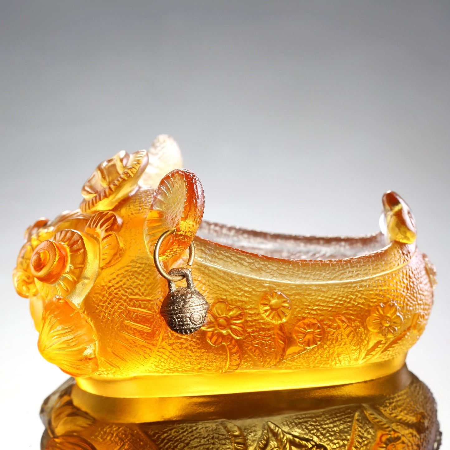 LIULI Crystal Tiger, Chinese Zodiac, Tiger Cub King