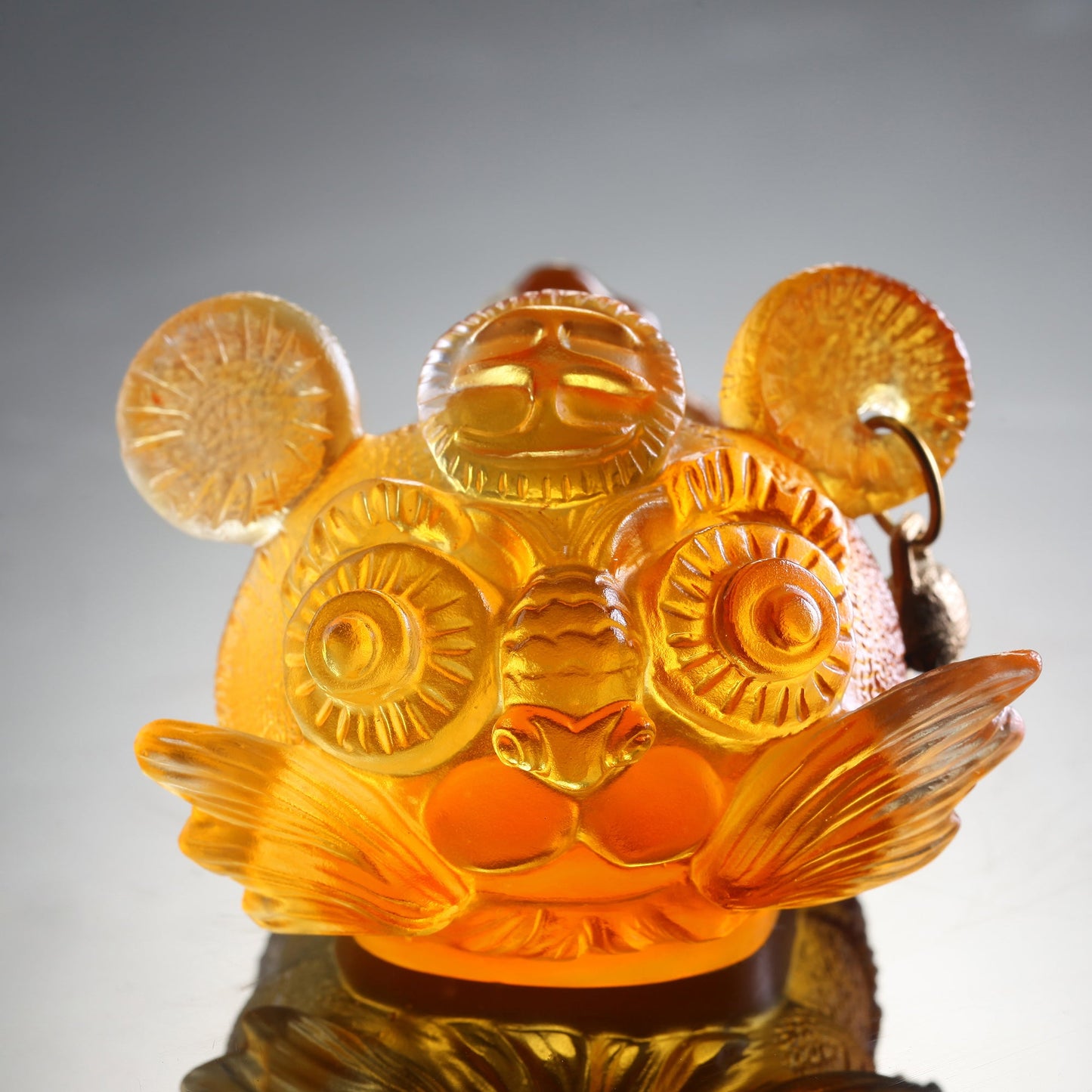 LIULI Crystal Tiger, Chinese Zodiac, Tiger Cub King
