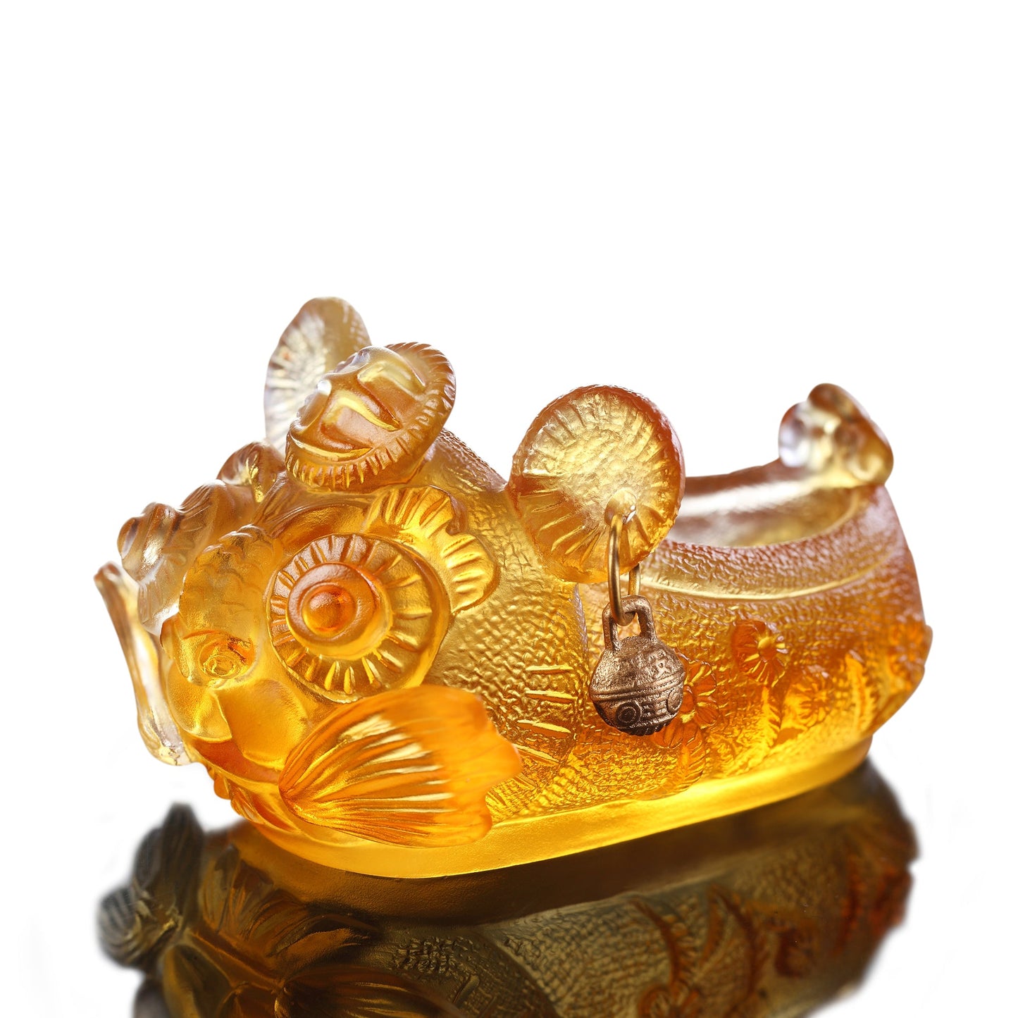 LIULI Crystal Tiger, Chinese Zodiac, Tiger Cub King - LIULI Crystal Art