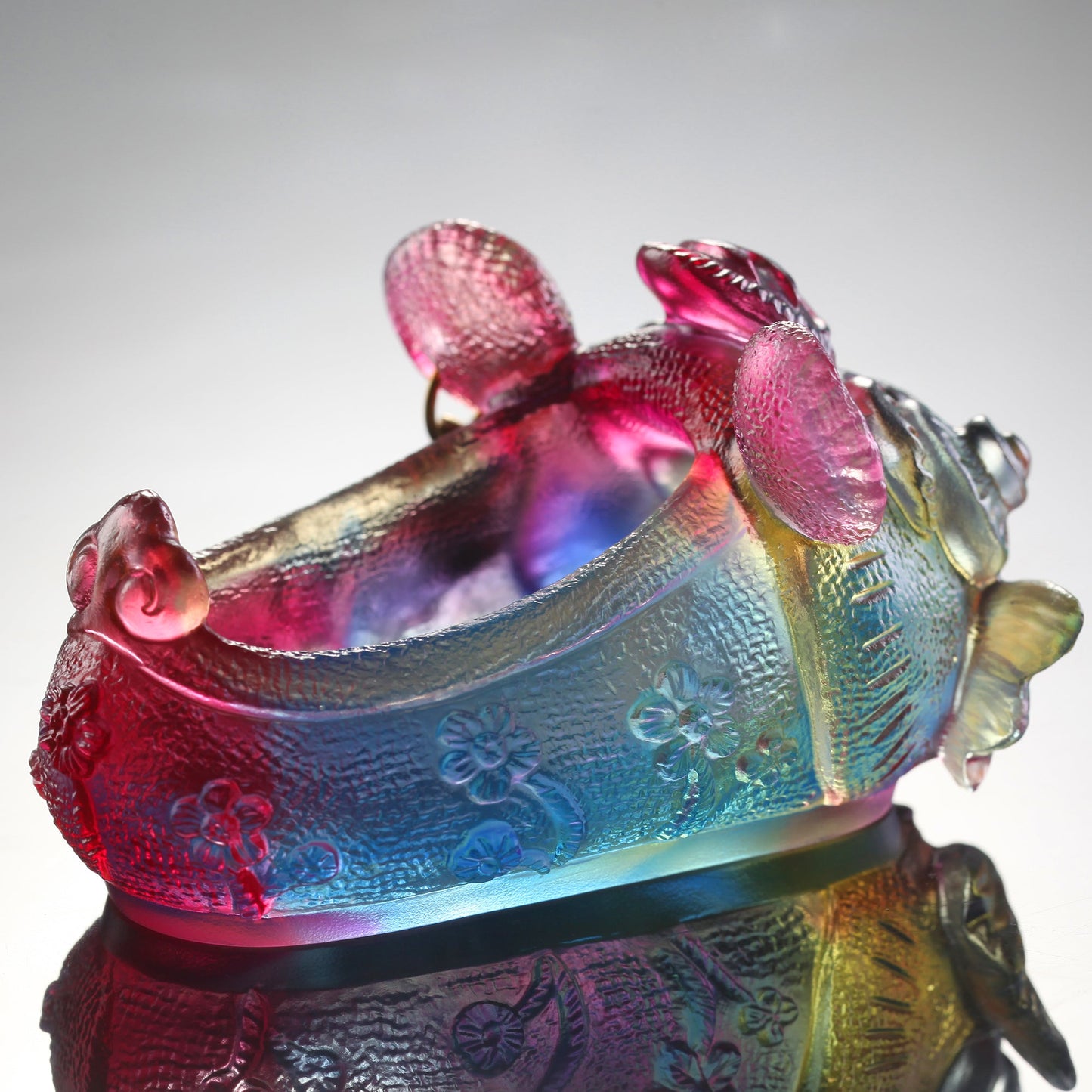 LIULI Crystal Tiger, Chinese Zodiac, Tiger Cub King