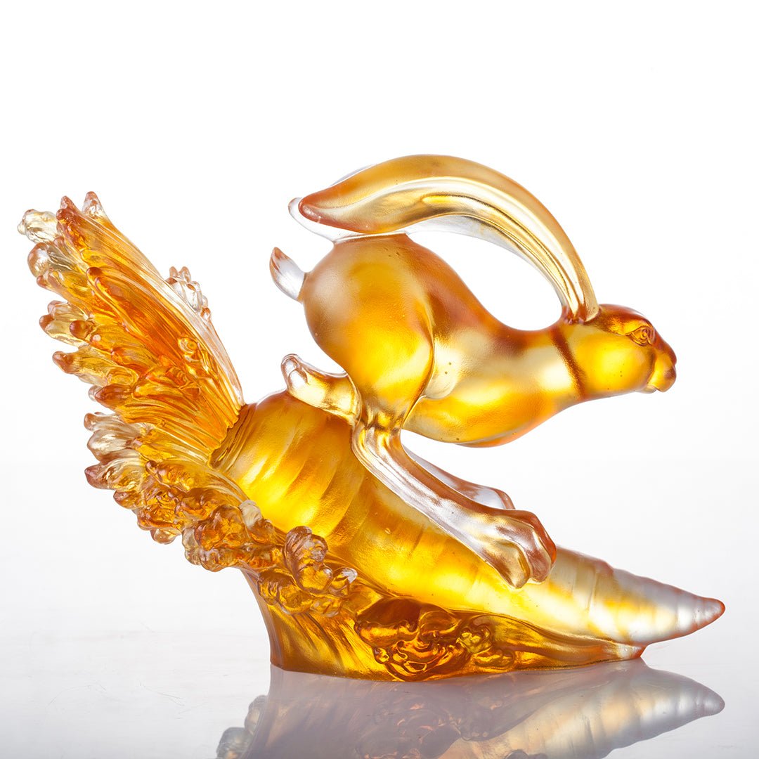 LIULI Crystal Year of the Rabbit Advancing with Invincibility