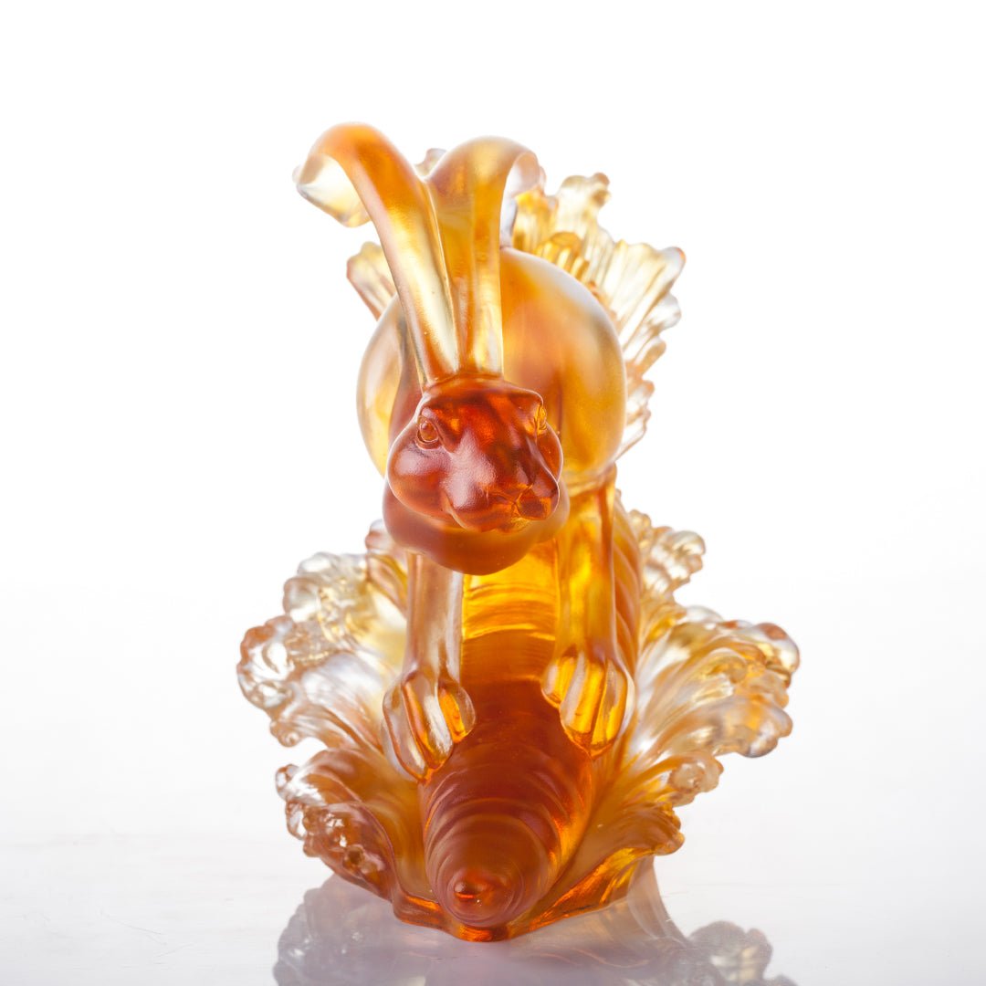 LIULI Crystal Year of the Rabbit Advancing with Invincibility
