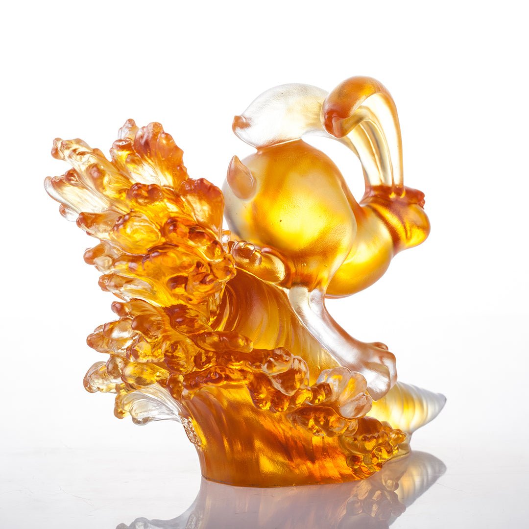 LIULI Crystal Year of the Rabbit Advancing with Invincibility