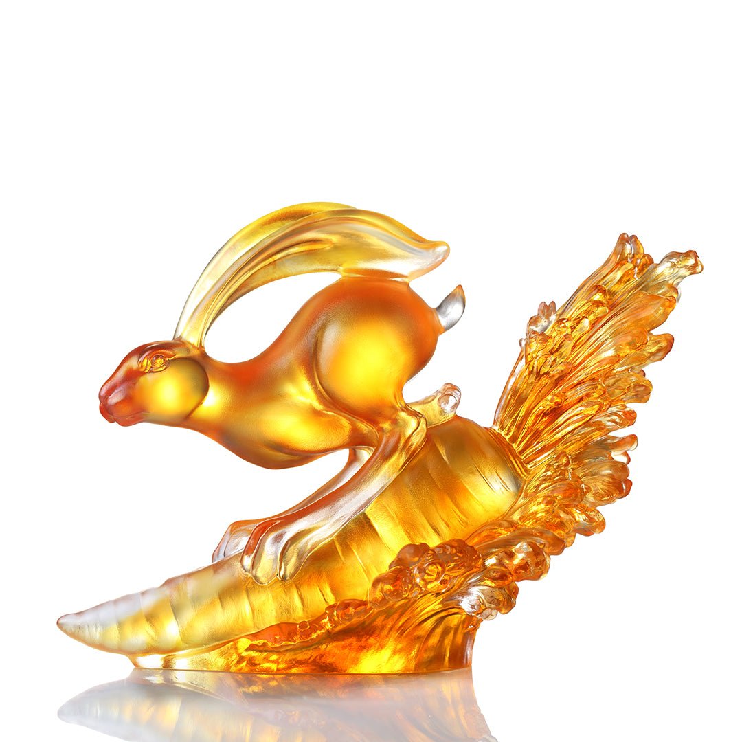LIULI Crystal Year of the Rabbit Advancing with Invincibility