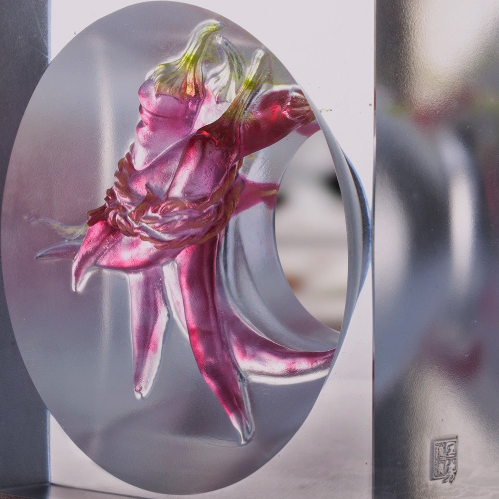 Only Sincerity is Everlasting (Honesty) - Chili Figurine, Kitchen Decor - LIULI Crystal Art