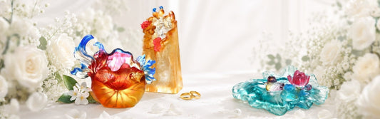 LIULI Crystal Art Wedding Gift Crystal Sculptures