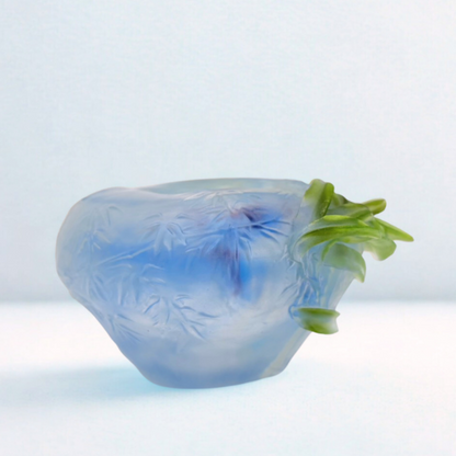 LIULI Crystal Art, Wind Buoyed in Bamboo Shadows