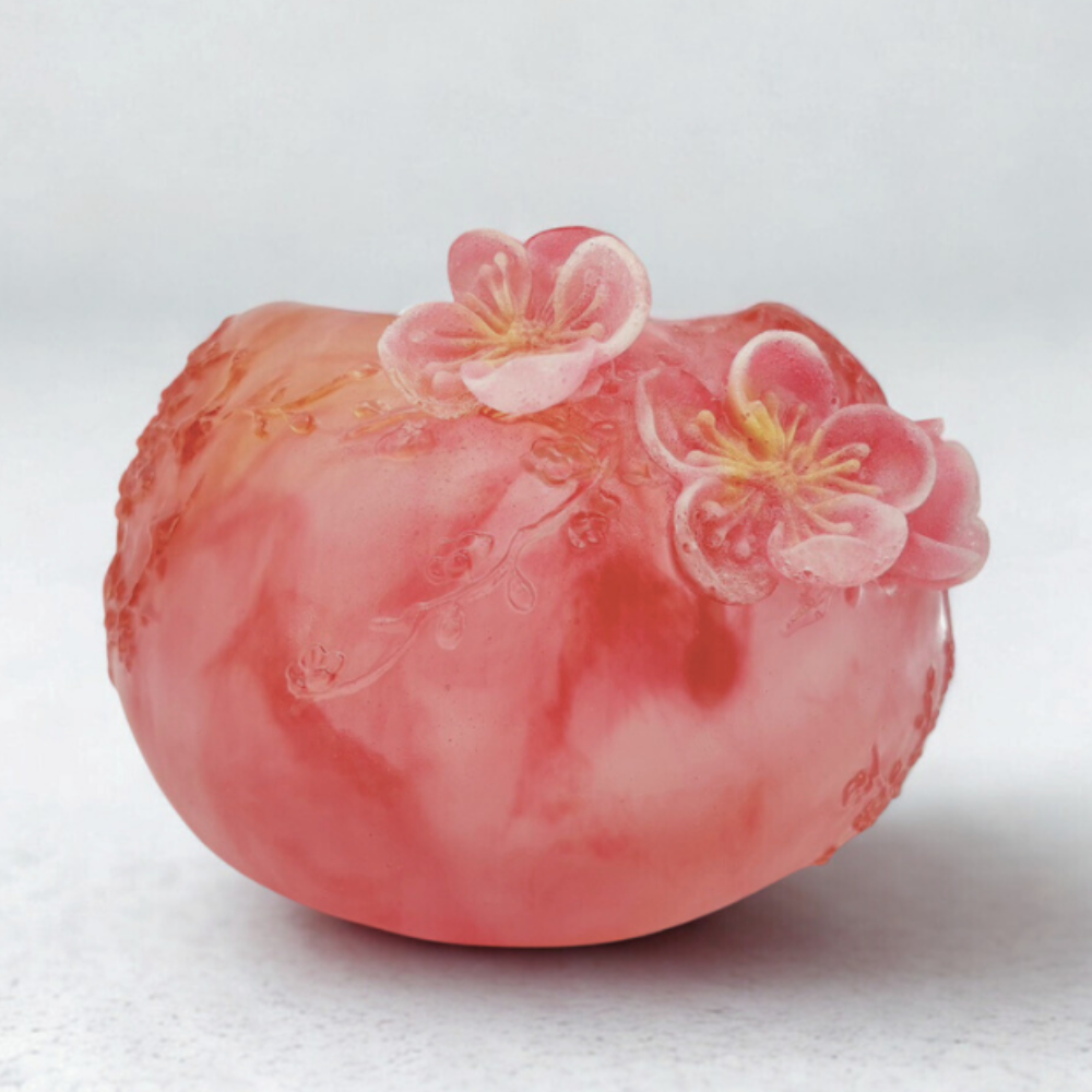 LIULI Crystal Art, Early Plum Blossom Blooms