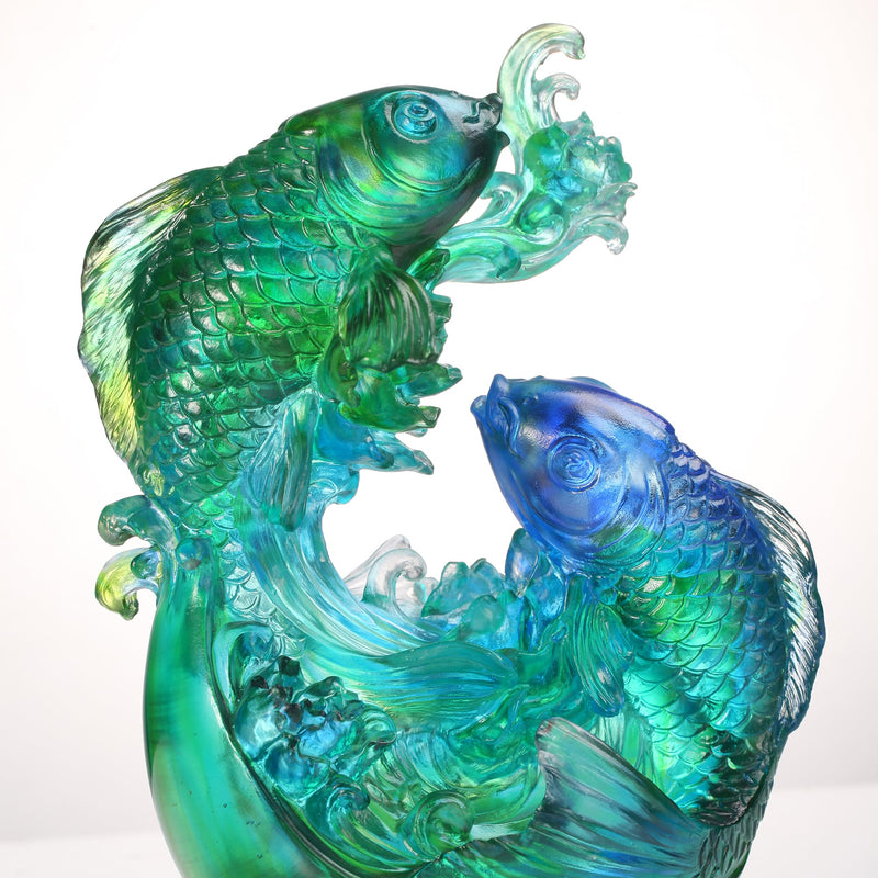 Crystal Koi Fish Sculpture, In Splendor