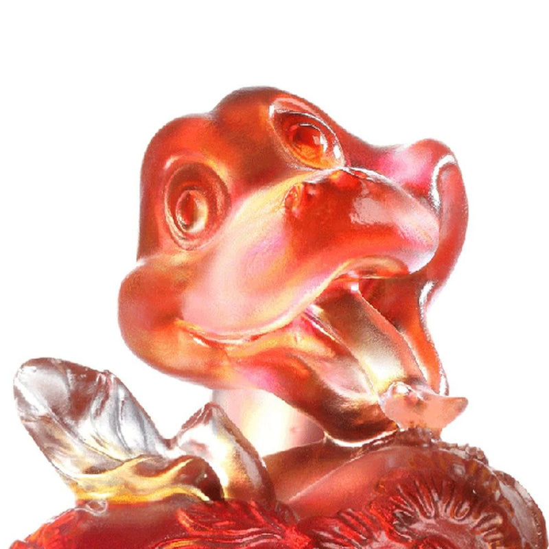 - Crystal Snake Figurine (Zodiac, Playful) - "A Flowery World of Happiness"