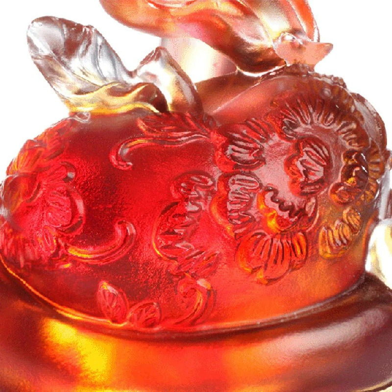 - Crystal Snake Figurine (Zodiac, Playful) - "A Flowery World of Happiness"