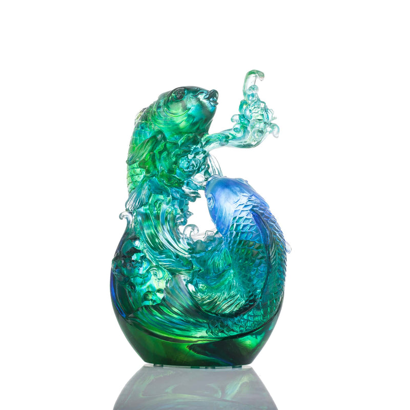 Crystal Koi Fish Sculpture, In Splendor