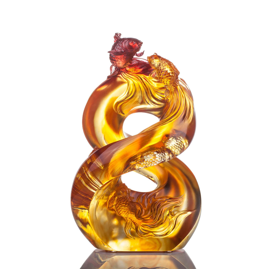 Crystal Koi Fish Figurine, In Unity