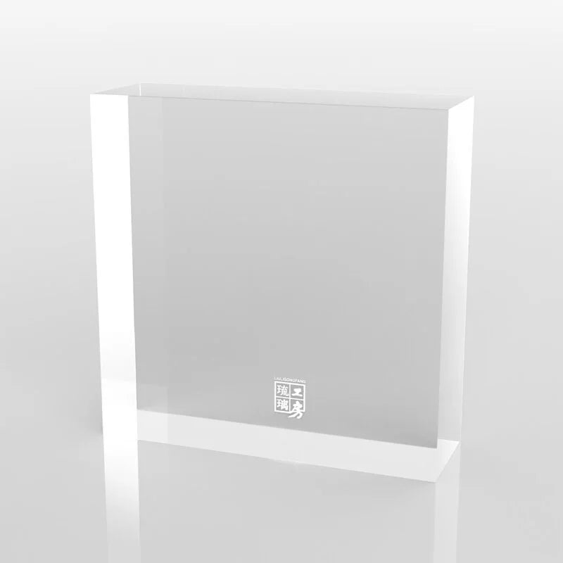 Engravable Display Base Acrylic Display Base with Logo Engraving (varies sizes) – LIULI Crystal Art