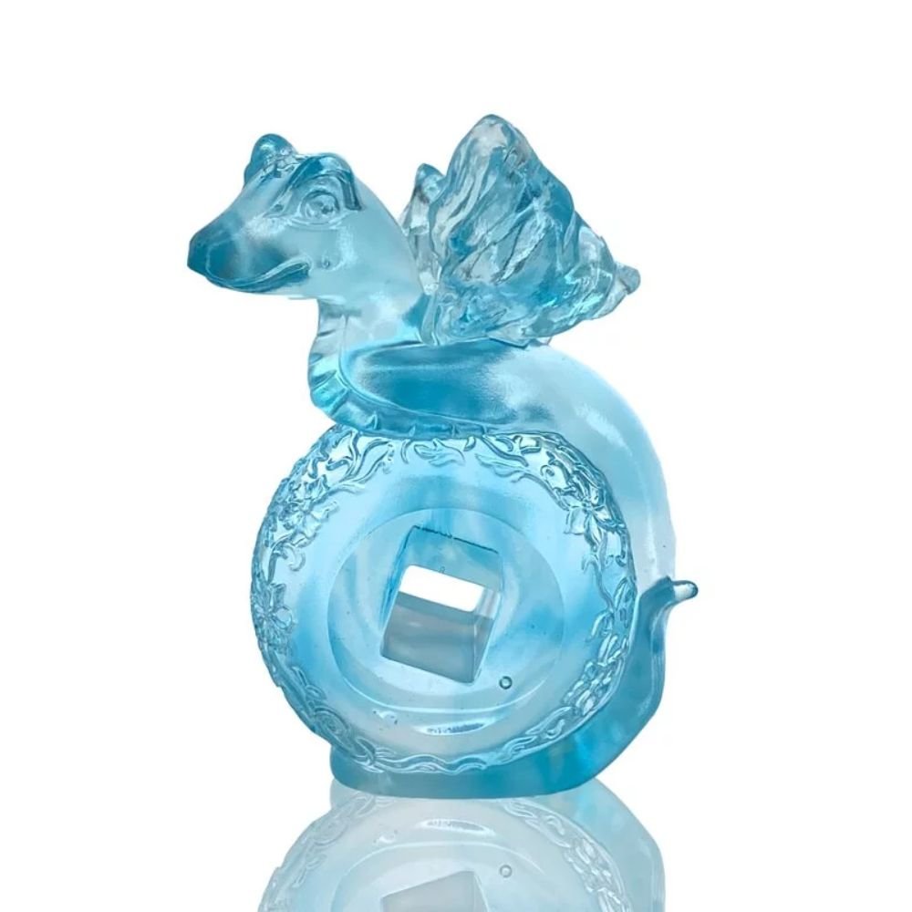 Crystal Animal, Snake, Come Joyous Fortune (Sky Blue)