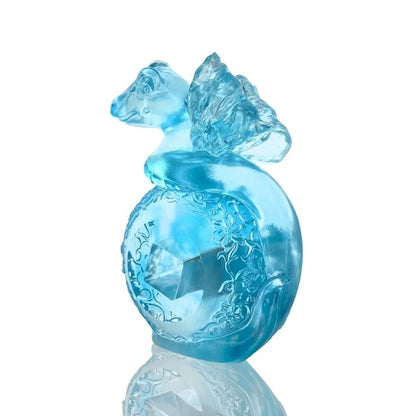 Crystal Animal, Snake, Come Joyous Fortune (Sky Blue)