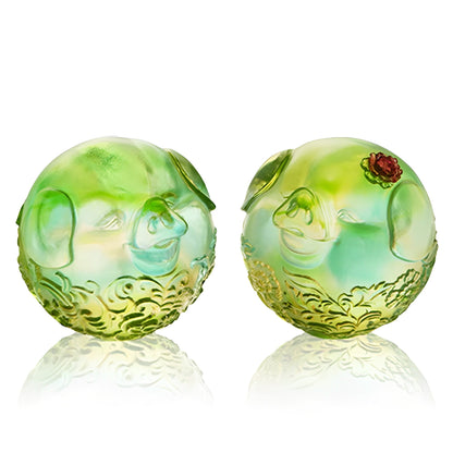 Crystal Animals, Pig, Nothing Will Tear Us Apart (Set of 2)