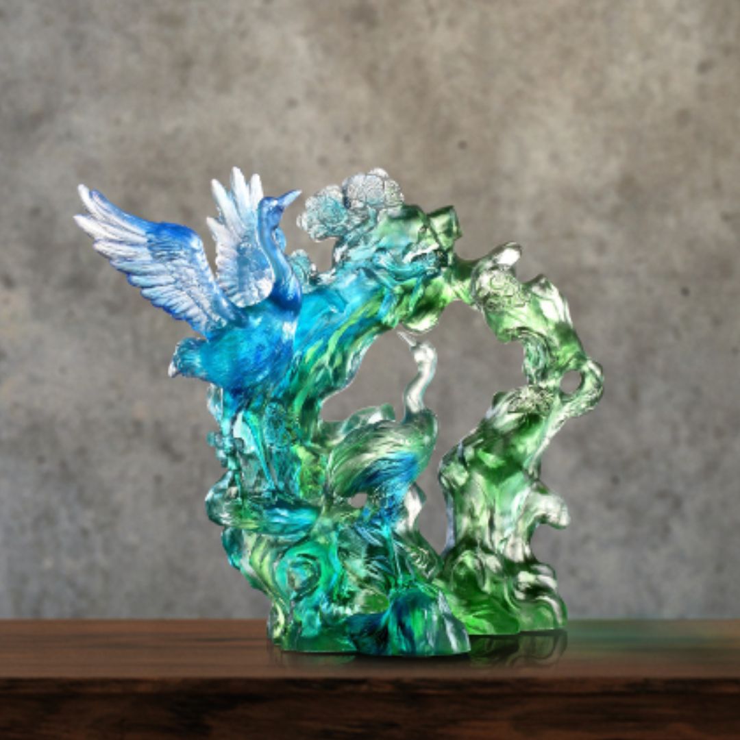 Crystal Bird, Crane, Infinite Eternity