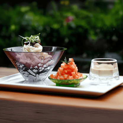 Crystal Bowl Gift Set with Silver Foil, Lavender Dreams (Set of 2)