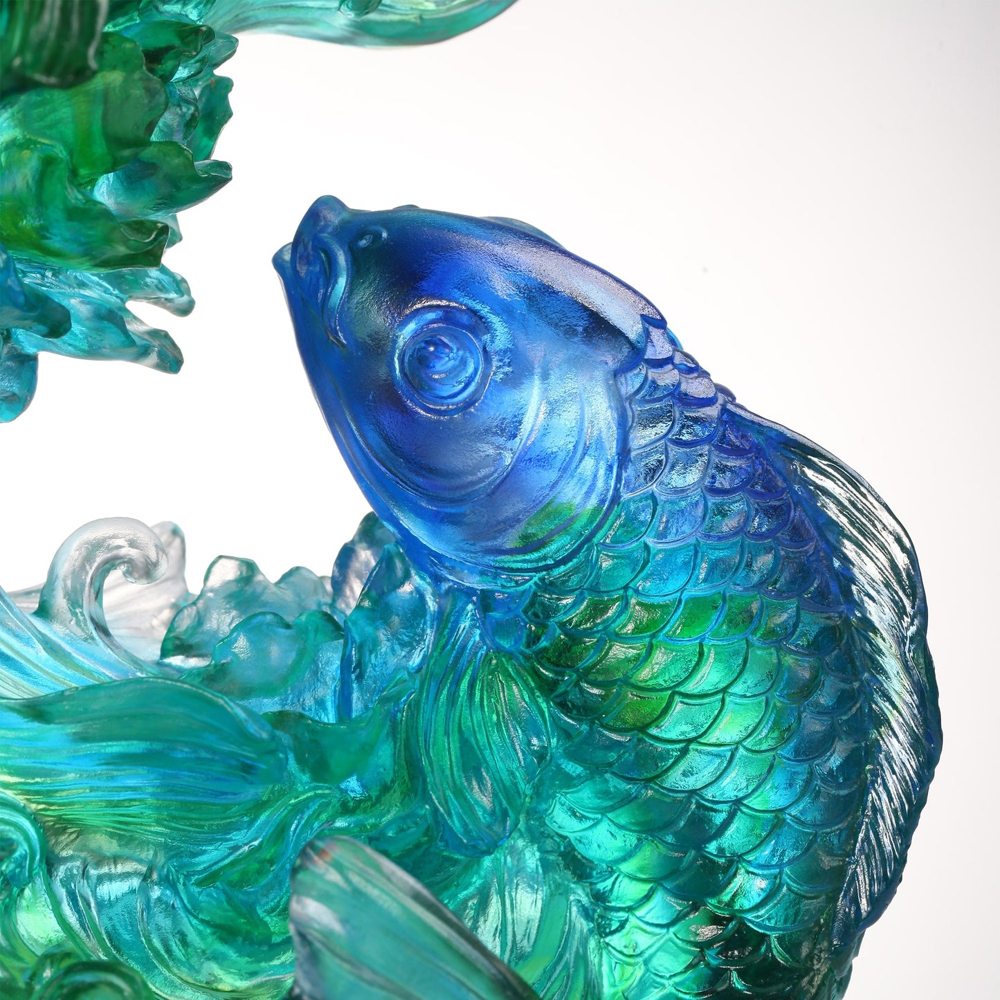 Crystal Koi Fish Sculpture, In Splendor