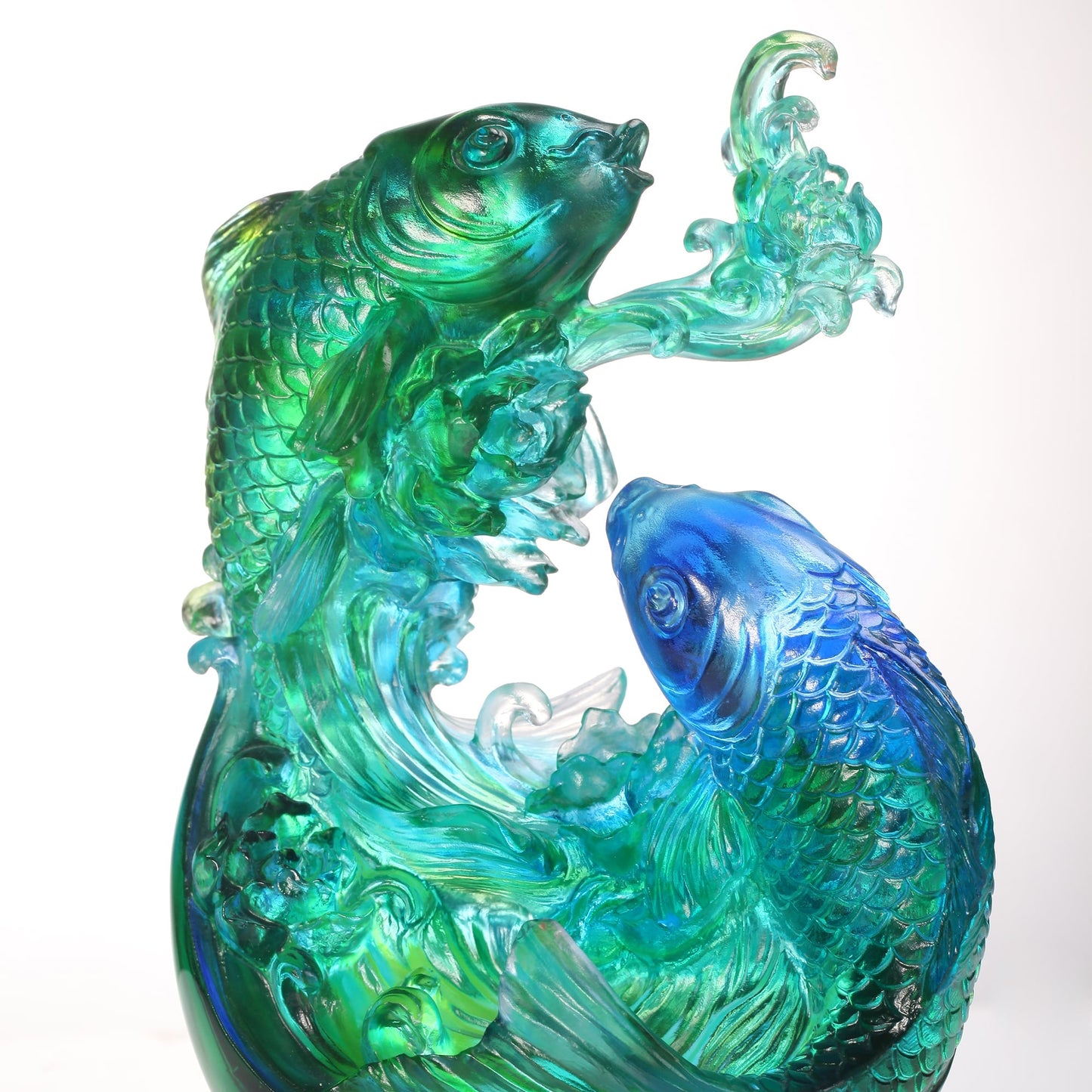 Crystal Koi Fish Sculpture, In Splendor