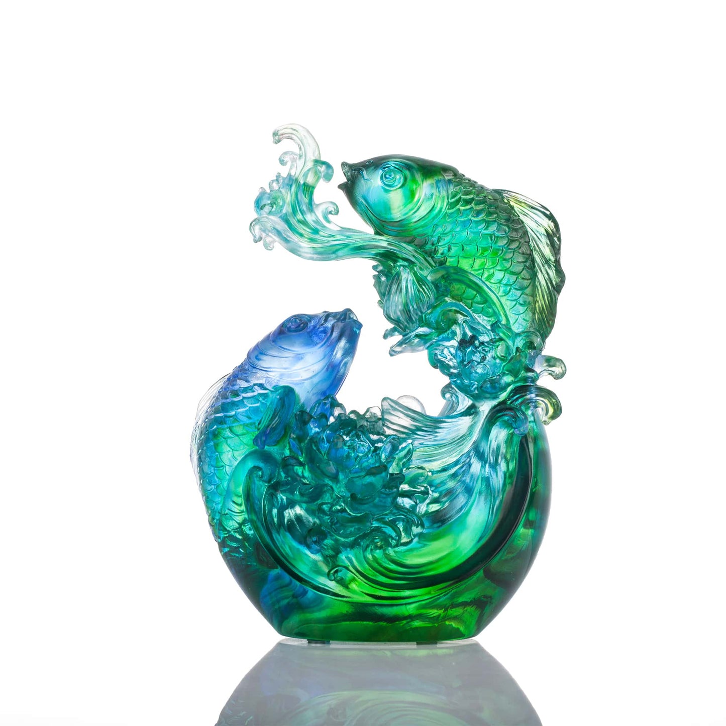 Crystal Koi Fish Sculpture, In Splendor