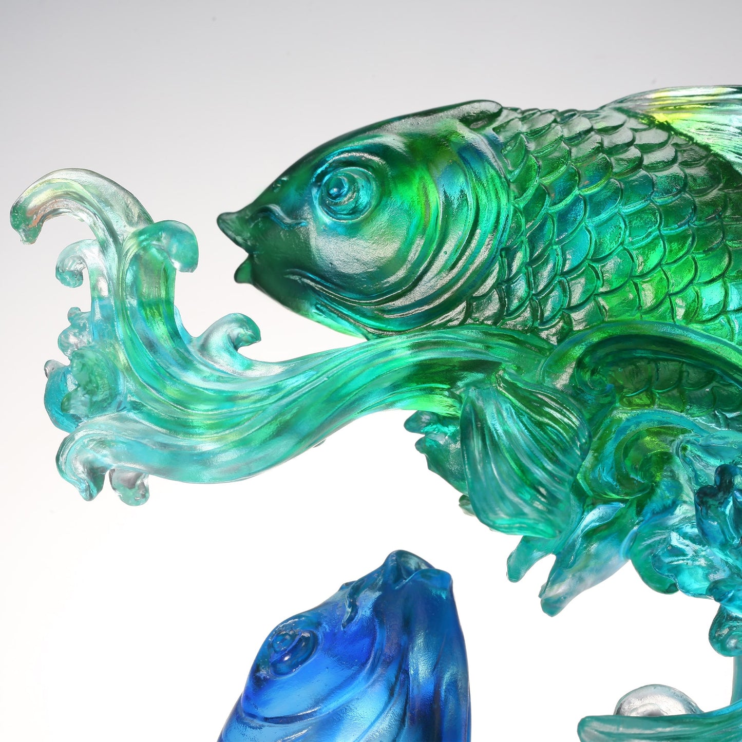 Crystal Koi Fish Sculpture, In Splendor