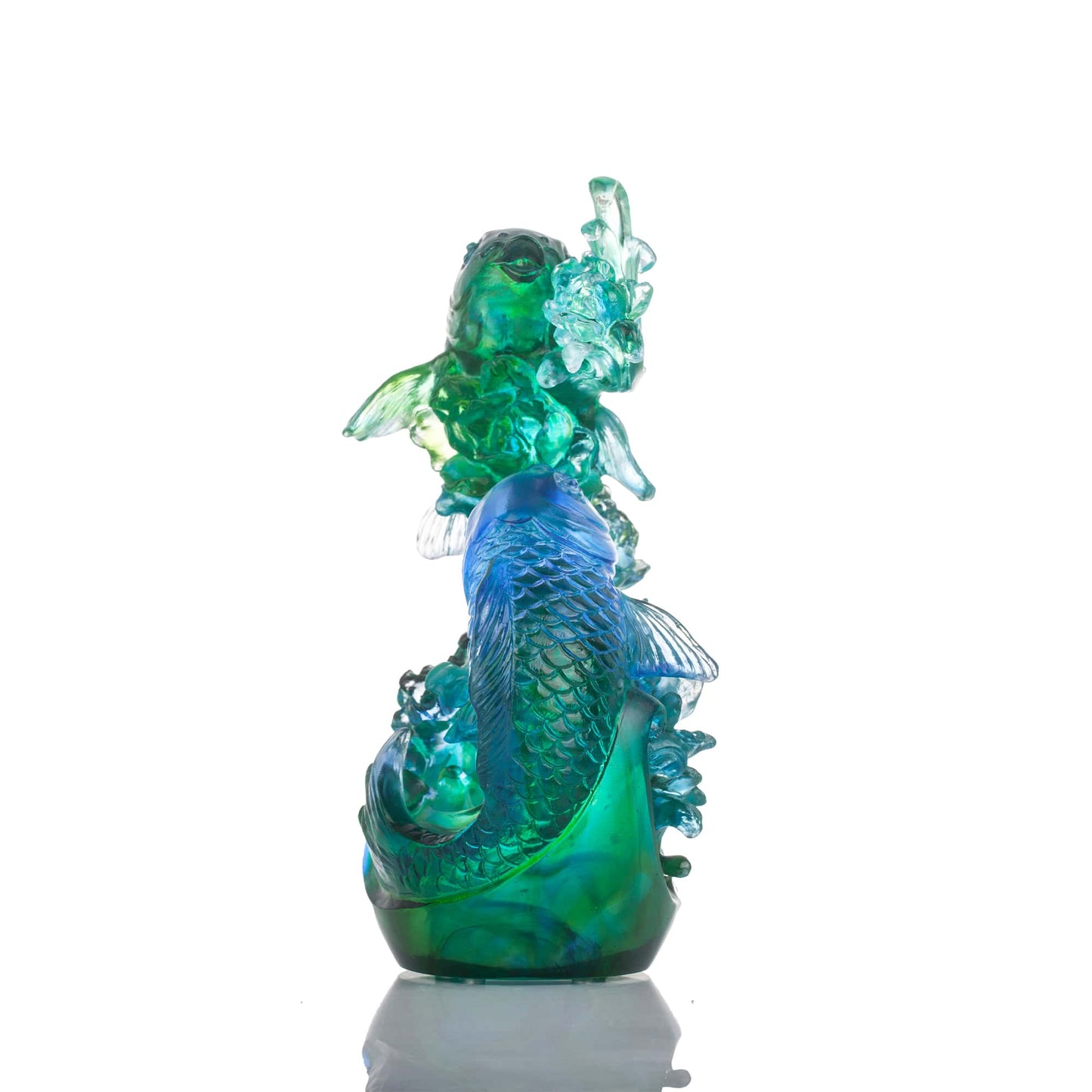 Crystal Koi Fish Sculpture, In Splendor