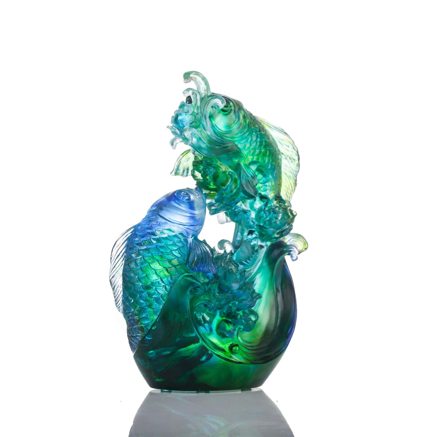 Crystal Koi Fish Sculpture, In Splendor