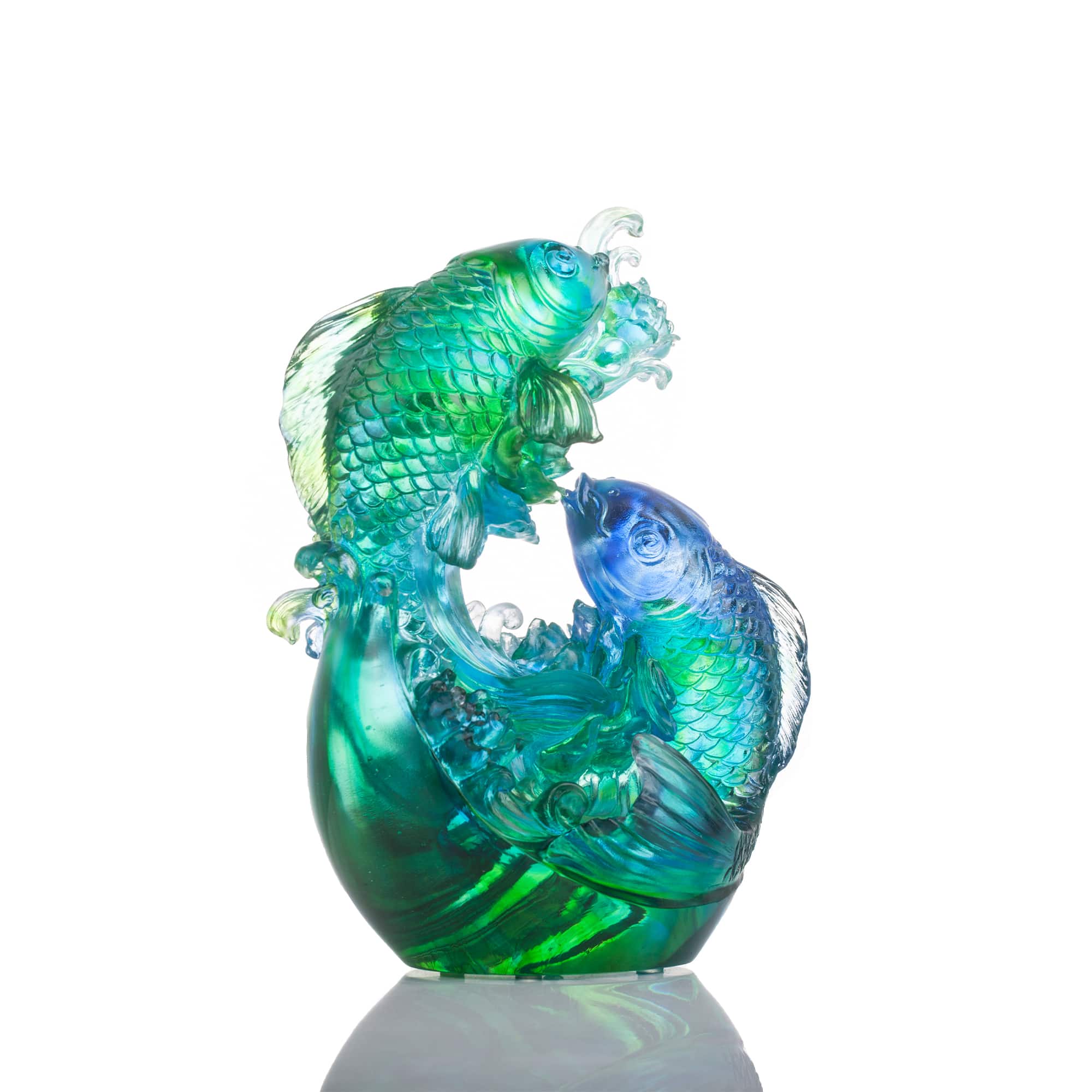 Crystal Koi Fish Sculpture, In Splendor