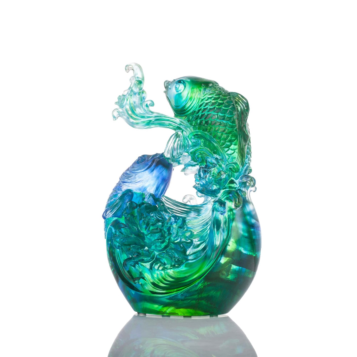 Crystal Koi Fish Sculpture, In Splendor