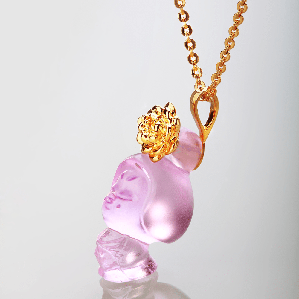 Crystal Pendant, Necklace, Doll, I am Brave and Beautiful