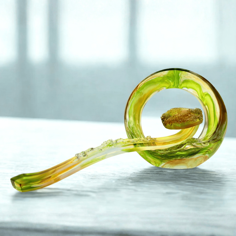 Crystal Ruyi, Fengshui, Beautiful Floral Profusion of Ruyi