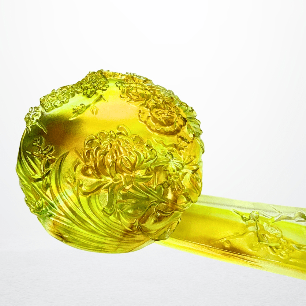 Crystal Ruyi, Fengshui, Beautiful Floral Profusion of Ruyi