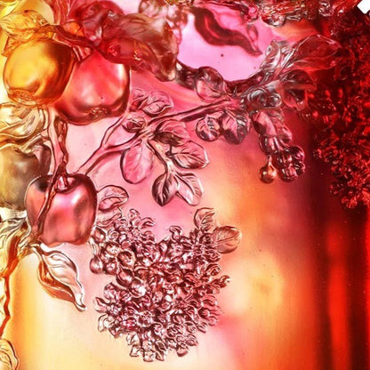 Crystal sculpture, birds, Happiness in Pairs