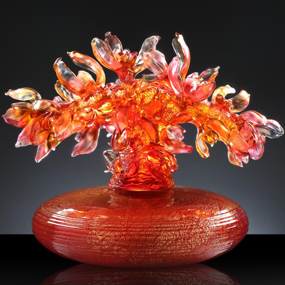 Crystal Treasure Vase, A Vase of Riches-Orchid Happiness