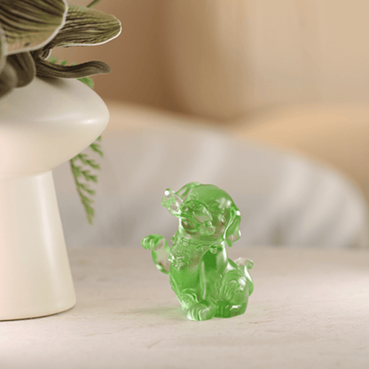 Crystal Zodiac, Year of the Dog, Prosperity Follows Woof Woof