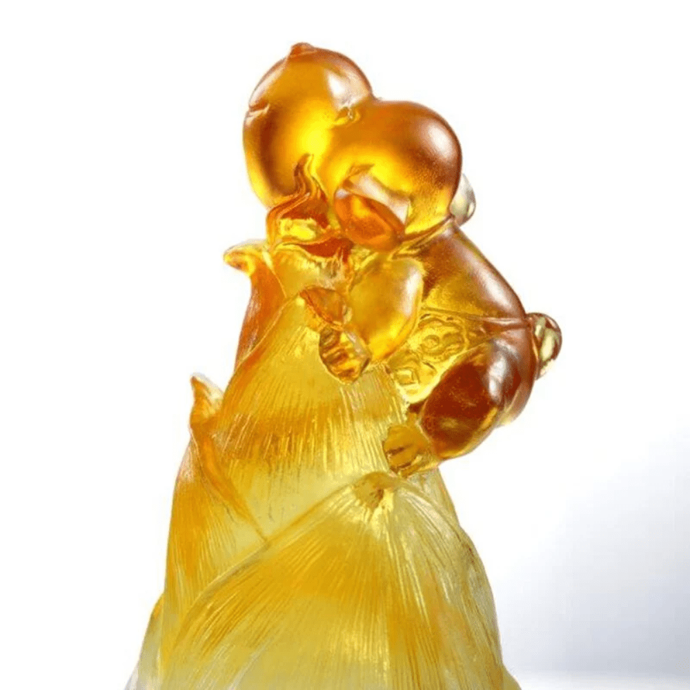LIULI Crystal Animal, Dog Figurine | The Pinnacle of Luck