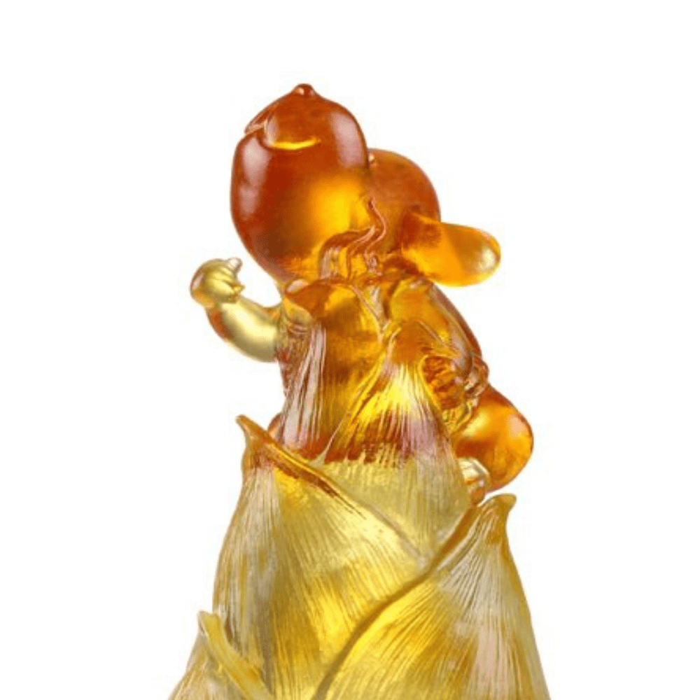 LIULI Crystal Animal, Dog Figurine | The Pinnacle of Luck